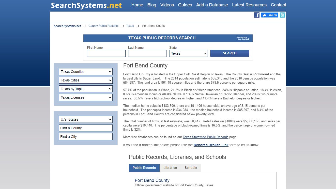 Fort Bend County Criminal and Public Records