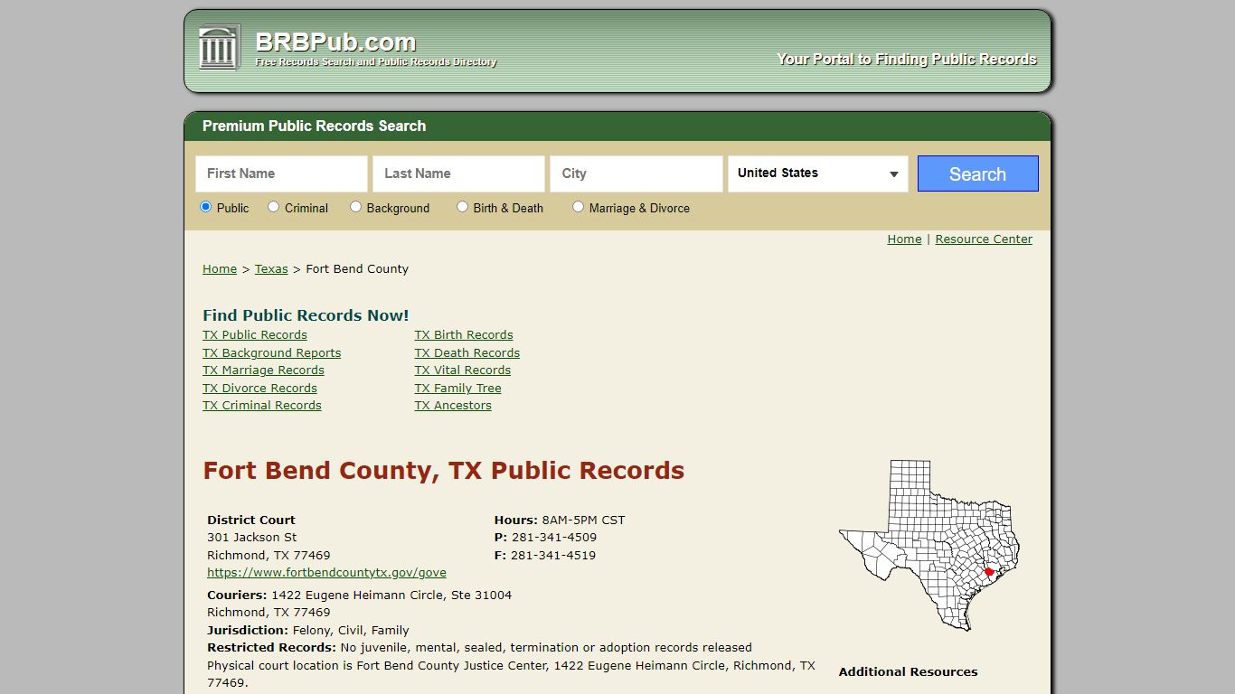 Fort Bend County Public Records | Search Texas Government ...