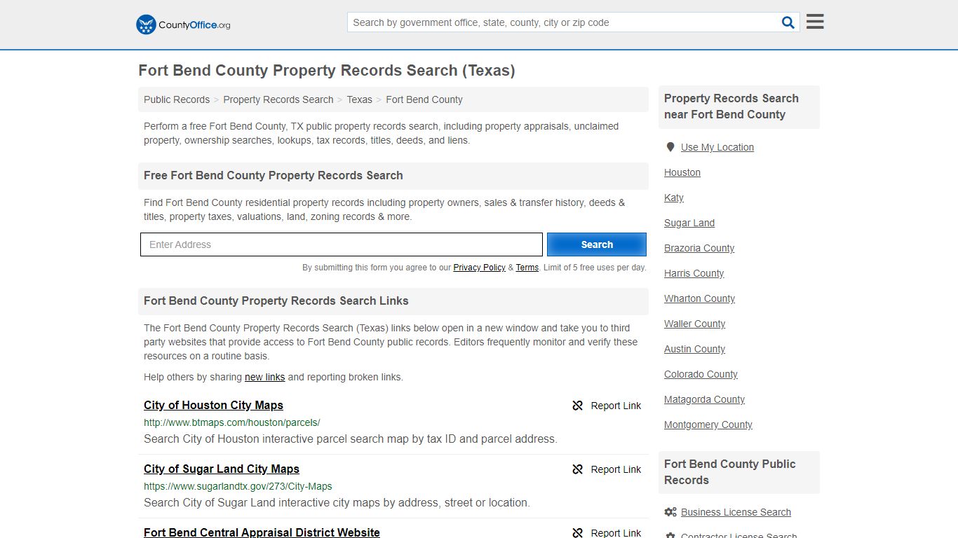 Property Records Search - Fort Bend County, TX ...